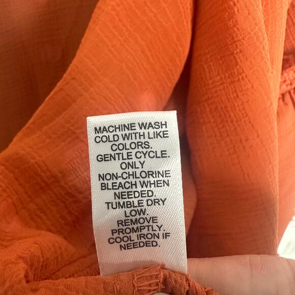 Cato women’s cardigan cover-up sheer orange feminine fall Fairycore plus size - Picture 8 of 12